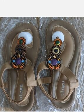 Ulogu Beaded Sandals